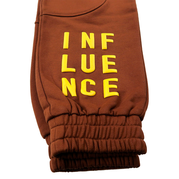 INFLUENCE Sweats (Chocolate/Yellow)