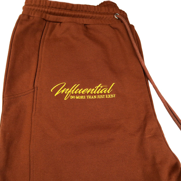 INFLUENCE Sweats (Chocolate/Yellow)